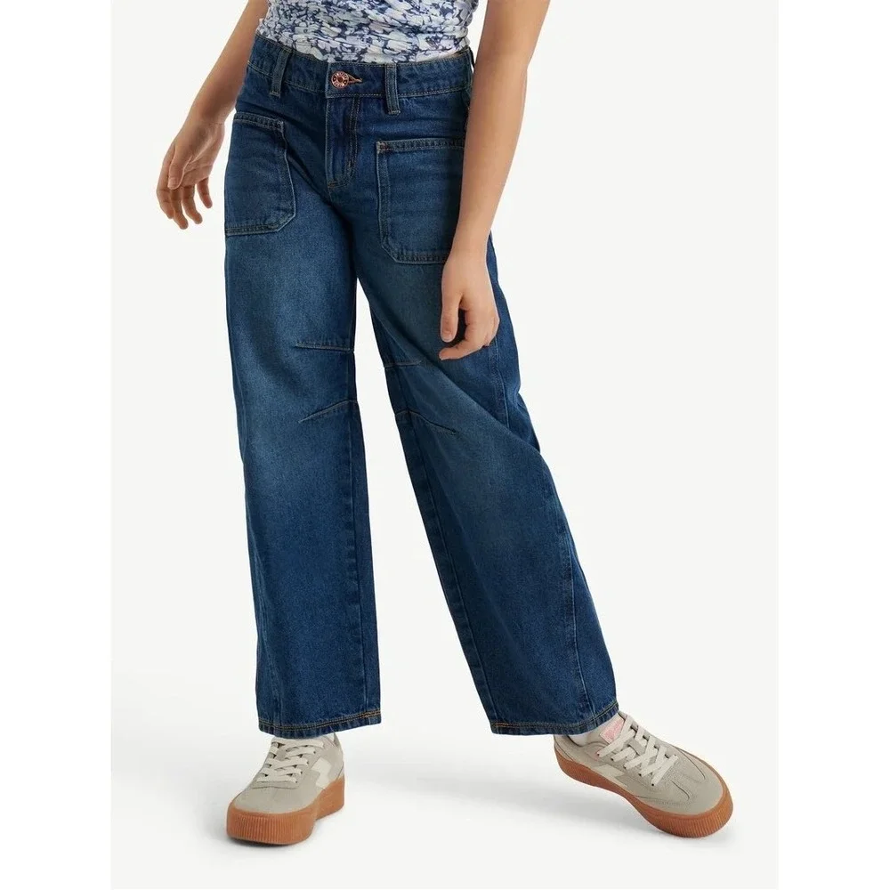 Justice Girl's Barrel Jean, Size 8